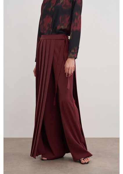 14122111 Bol Paça Düz Renk Pantolon Etek fiyatları