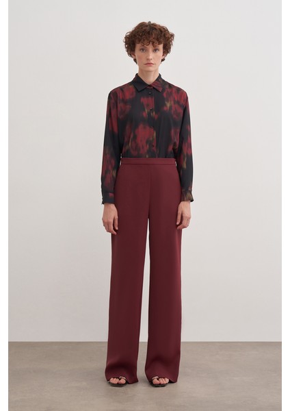 14122111 Bol Paça Düz Renk Pantolon Etek indirimleri