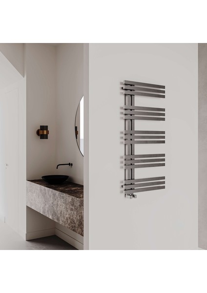 Alias Paslanmaz Çelik Havlupan Modern Tasarım Satine 100X50 cm