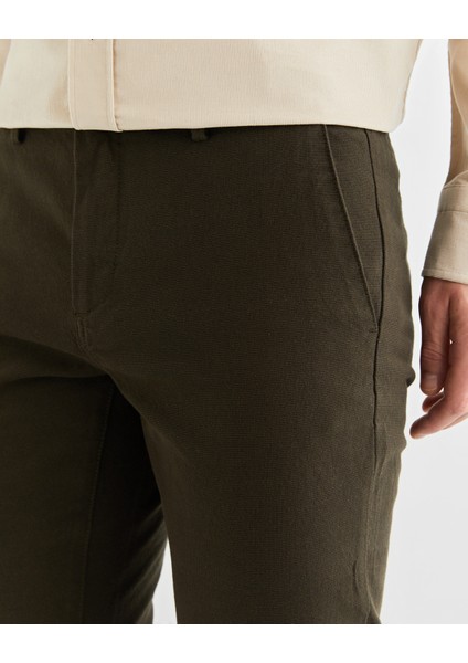 Erkek Yeşil Regular Fit Ekose Pantolon 1224326T.301 indirimleri
