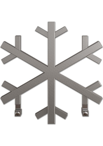 Snowflake Paslanmaz Çelik Havlupan Modern Tasarım Satine 60X60 cm