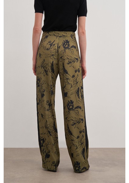 Desenli Kemerli Pantolon indirimleri