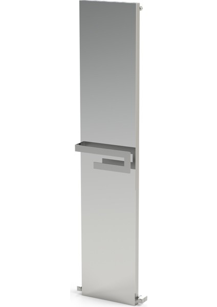 Elvino Bath Mirror Alüminyum Havlupan Modern Tasarım Parlak Eloksal 180X37 cm