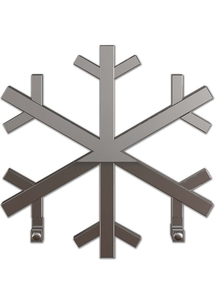 Snowflake Paslanmaz Çelik Havlupan Modern Tasarım Ayna Polisaj 60X60 cm