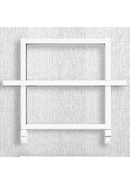 Ajax Alüminyum Havlupan Modern Tasarım Beyaz 45X60 cm