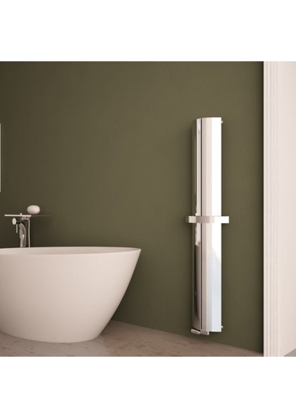 Nixie Bath Alüminyum Havlupan Modern Tasarım Parlak Eloksal 150X20,5 cm