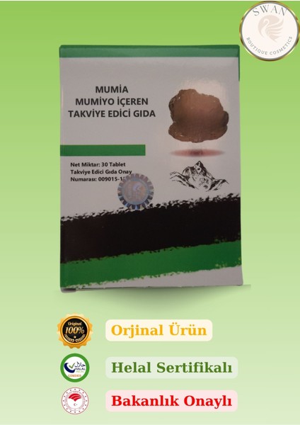 Mumiyo Içeren Takviye Edici Gıda 5'Li 150 Tablet fırsatları
