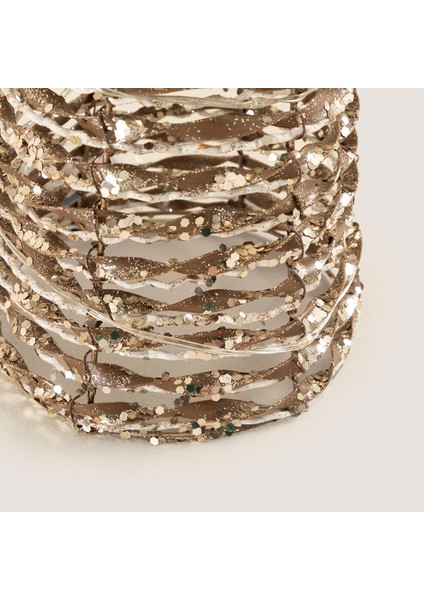 Mocro LED Işıklı Yılbaşı Süsü L Açık Altın fırsatları