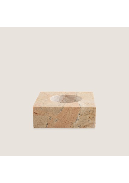 Square Mermer Mumluk 8x2,5 cm Natural