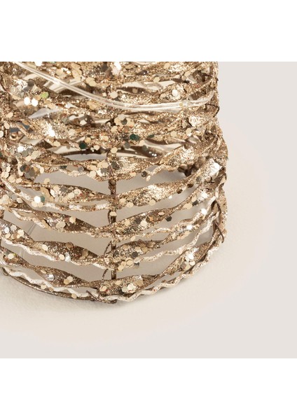 Mocro LED Işıklı Yılbaşı Süsü S Açık Altın fırsatları