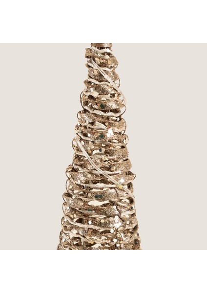 Mocro LED Işıklı Yılbaşı Süsü S Açık Altın indirimleri