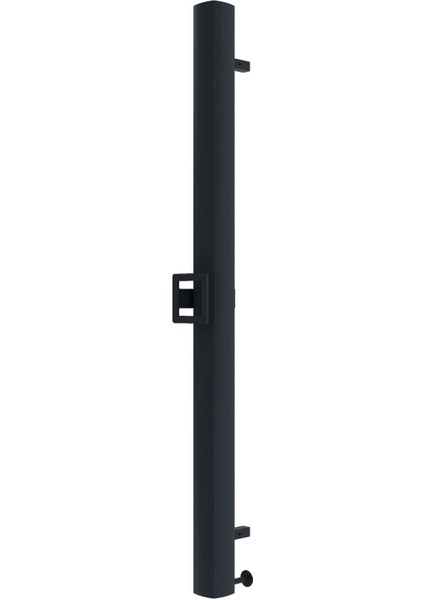 Vesta Single Elektrikli Havlupan Modern Tasarım Siyah 120X7 cm