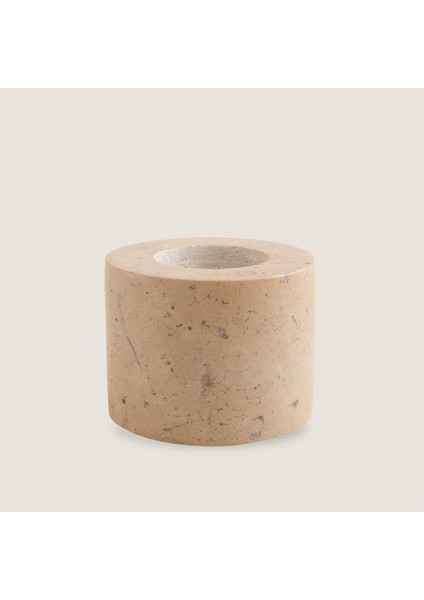 Circle Mermer Mumluk 8x6 cm Natural