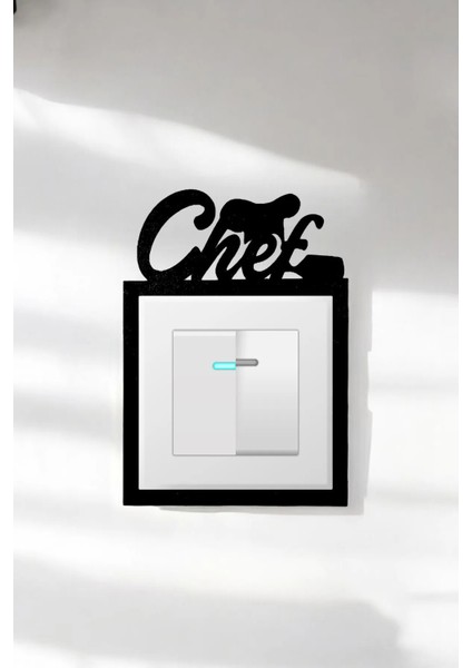 Dekoratif Priz Çerçevesi Mdf Chef