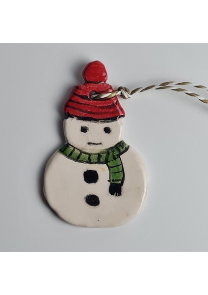 El Yapımı Seramik Yılbaşı Süsü modelleri