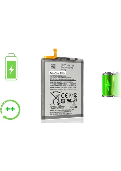 Samsung Galaxy A10E A102 ile Uyumlu Güclendirilmis Pil Batarya