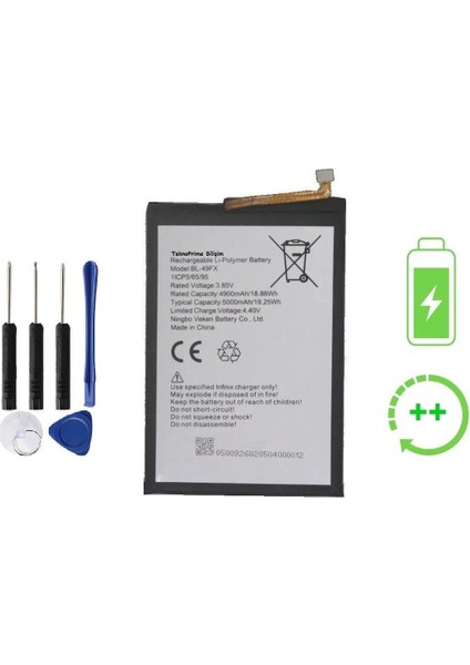 Infinix Hot 8 Lite Ile Uyumlu Güclendirilmis Ithal Pil Batarya BL-49FX