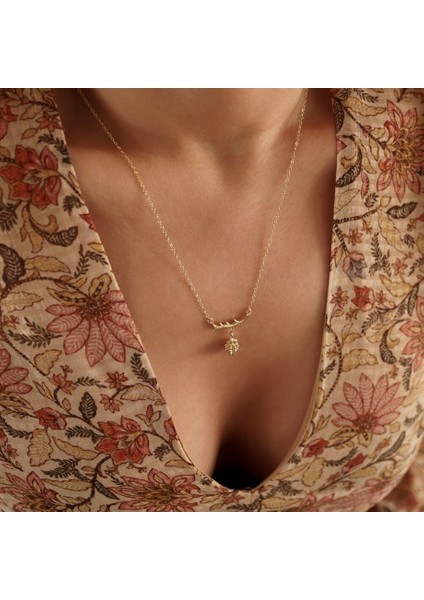 Dalda Kozalak Altın Kolye fırsatları