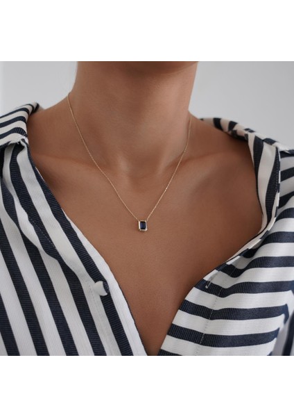 Minimal Laci Baget Altın Kolye