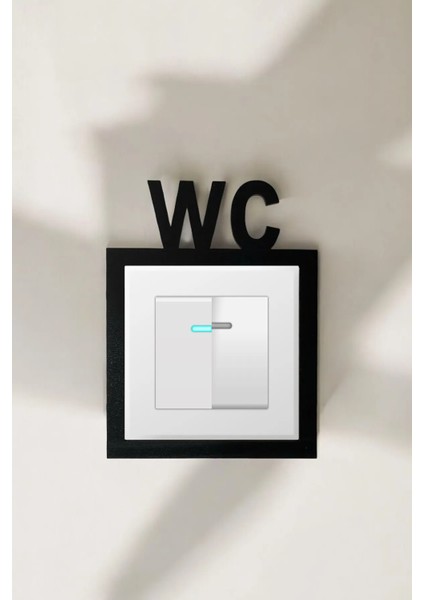 Dekoratif Priz Çerçevesi Mdf Wc