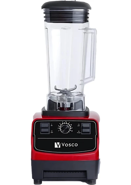 Bar Blender- 2 Lt Buz Kırıcılı Kırmızı (6 Bıçaklı)