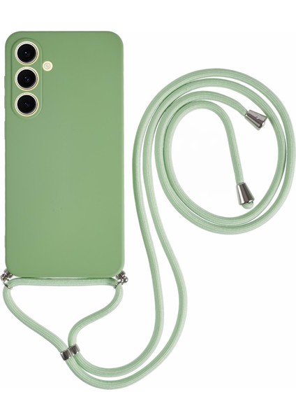 Samsung Galaxy S24 Fe Crossbody Esnek Tpu Fiber Astar Anti-Şok Telefon Kapağı (Yurt Dışından)