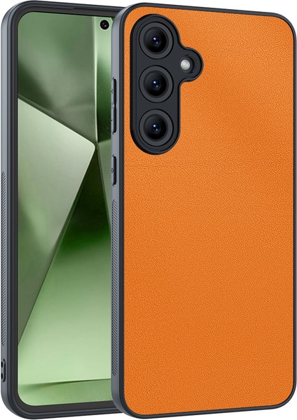 Samsung Galaxy S24 Plus Pu Deri Kaplamalı Pc+Tpu Düşmeyi Önleyici Telefon Kapağı (Yurt Dışından)