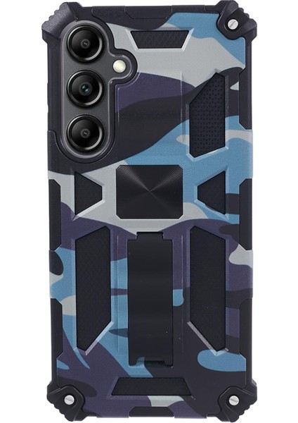 Samsung Galaxy S24 Fe Kickstand Pc + Tpu Kamuflaj Askeri Sınıf Telefon Kapağı (Yurt Dışından)