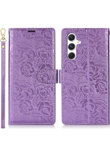Samsung Galaxy S24 Fe Deri Cüzdan Telefon Kılıfı Askılı (Yurt Dışından)