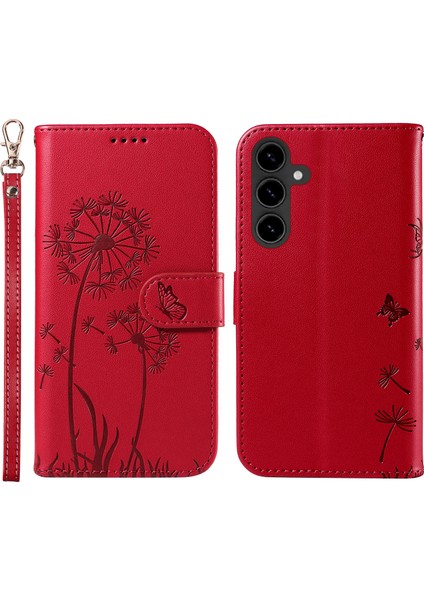 Samsung Galaxy S24 Fe Deri Cüzdan Telefon Kılıfı (Yurt Dışından)