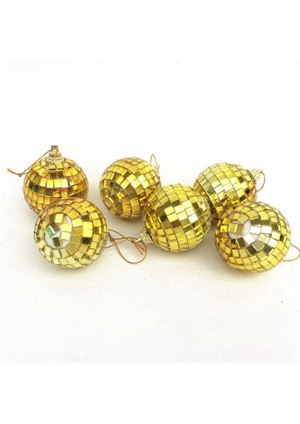Tekno Trust Disco Topu Aynalı Gold 4 cm 12 Li