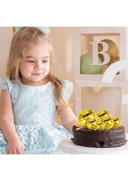 Tekno Trust Disco Topu Aynalı Gold 4 cm 12 Li