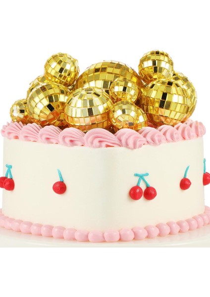 Tekno Trust Disco Topu Aynalı Gold 4 cm 12 Li
