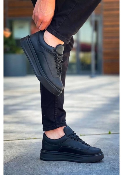 KB-005 Kuback Siyah Cilt Siyah Taban Bağcıklı Günlük Erkek Ayakkabı fırsatları