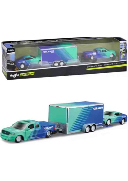 1:64 Ölçek 2004 Ford F-150 /2014 Ford Must. Gt Set