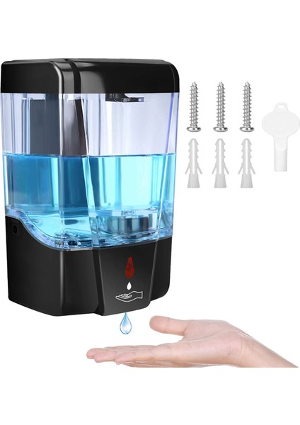 2x Otomatik Sabunluk, Fotoselli Kızılötesi Hareket Sensörü, 700ML Duvara Montaj El Banyo Mutfak Otel Için (Yurt Dışından) modelleri