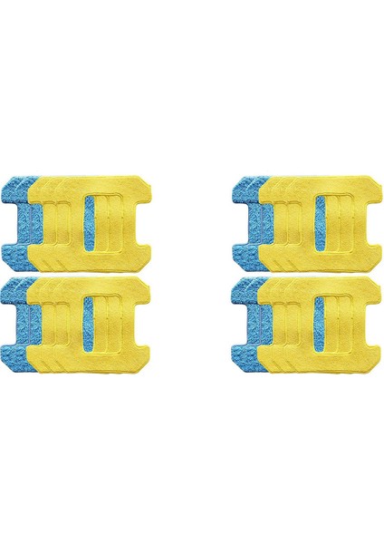 20 Adet Sürtünme Paspas Pedleri 298 Pencere Temizlik Robotu Aksesuarları Bez Mikrofiber Malzeme Islak Temizlik + Kuru (Yurt Dışından)