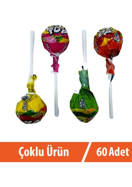 Lolipop Meyve Aromalı Sert Şeker 60X10 gr