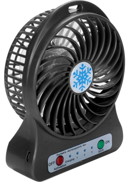 2x Taşınabilir Şarj Edilebilir Mini Fan Hava Soğutucu Mini Masa Fanı USB Soğutma Şarj Edilebilir El Fanları Siyah (Yurt Dışından) modelleri
