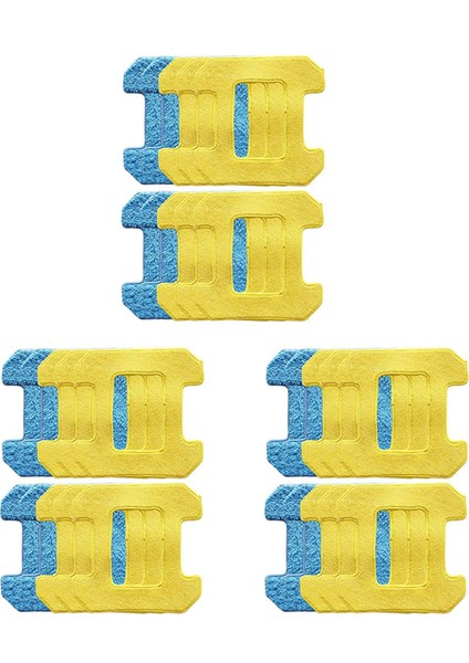 30 Adet Sürtünme Paspas Pedleri 298 Pencere Temizlik Robotu Aksesuarları Bez Mikrofiber Malzeme Islak Temizlik + Kuru (Yurt Dışından)