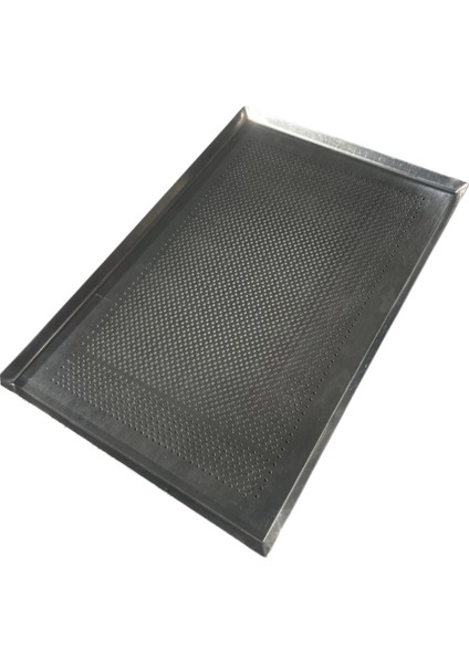 Alüminyum Italyan Açılı (45°) Düz Delikli Tava 40X60X1 cm