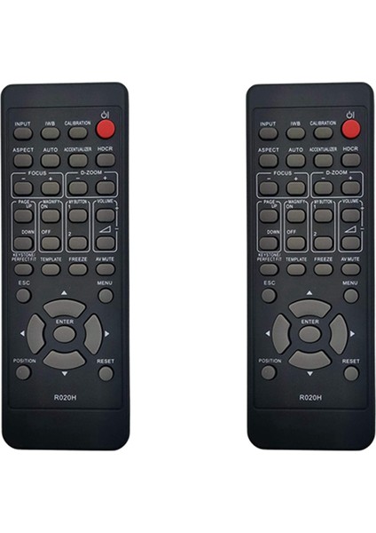 -AW3506, -AX3506, -CW301, -CX301, -TW3006, -TW3006E Için 2x R020H Projektör Uzaktan Kumandası (Yurt Dışından)
