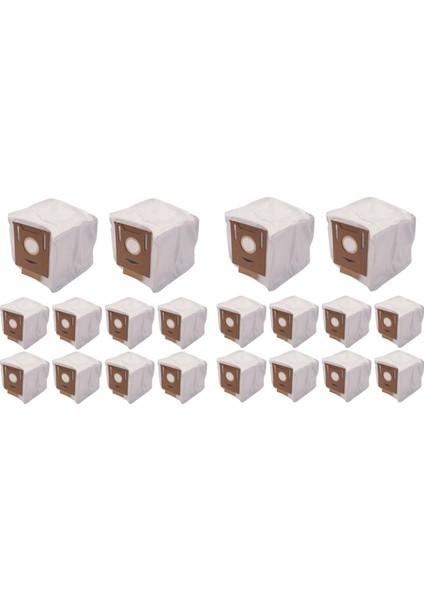 Deebot N8+ N8 Pro+ T8 T8+ T8 T8 + T8 Max T9+ Yedek Toz Torbaları Için 20 Paket Elektrikli Süpürge Torbası (Yurt Dışından)