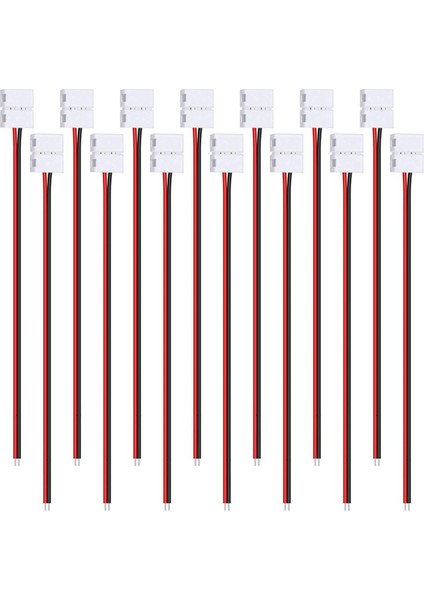 72 Adet 8mm 2 Pin LED Şerit Işık Konektörü 8 mm Genişliğinde Esnek Smd 3528 2835 Tek Renkli LED Şerit Işıklar Lehimsiz (Yurt Dışından)