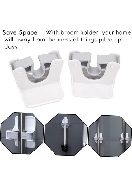 Talent Süpürge Tutucu, Süpürge Tutucu Kendinden Yapışkanlı Tutar Sondaj Yok Süper Anti-, Ev, Mutfak, Bahçe, Garaj Depolama Sistemleri Için Süpürge ve Faraş Askısı, 4 Parça (Yurt Dışından) fiyatları
