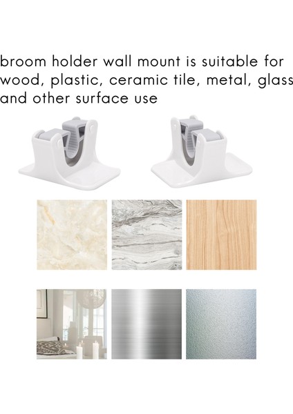 Talent Süpürge Tutucu, Süpürge Tutucu Kendinden Yapışkanlı Tutar Sondaj Yok Süper Anti-, Ev, Mutfak, Bahçe, Garaj Depolama Sistemleri Için Süpürge ve Faraş Askısı, 4 Parça (Yurt Dışından) modelleri