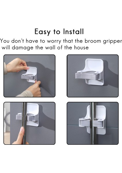 Talent Süpürge Tutucu, Süpürge Tutucu Kendinden Yapışkanlı Tutar Sondaj Yok Süper Anti-, Ev, Mutfak, Bahçe, Garaj Depolama Sistemleri Için Süpürge ve Faraş Askısı, 4 Parça (Yurt Dışından) fırsatları