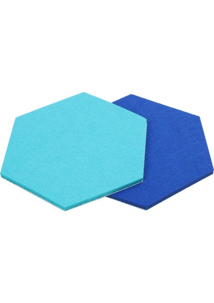 Talent Adet/takım Altıgen Keçe Kurulu Altıgen Keçe Duvar Sticker Çok Fonksiyonlu 3D Dekoratif Ev Mesaj Panosu Kendinden Yapışkanlı Çocuk Odası Süpürgelik Mavi Serisi (Yurt Dışından)