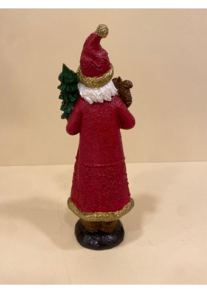 Tekno Trust Yılbaşı Noel Baba Sincaplı Çam Ağaçlı 25 cm