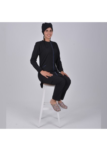 Siyah Soft Likra Hemşire/doktor Tesettür Forma Takımı modelleri